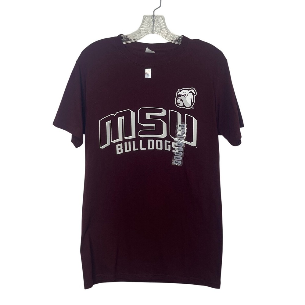Mississippi State Bulldogs Tshirt Mens Small Maroon MSU Team Graphic Shirt New